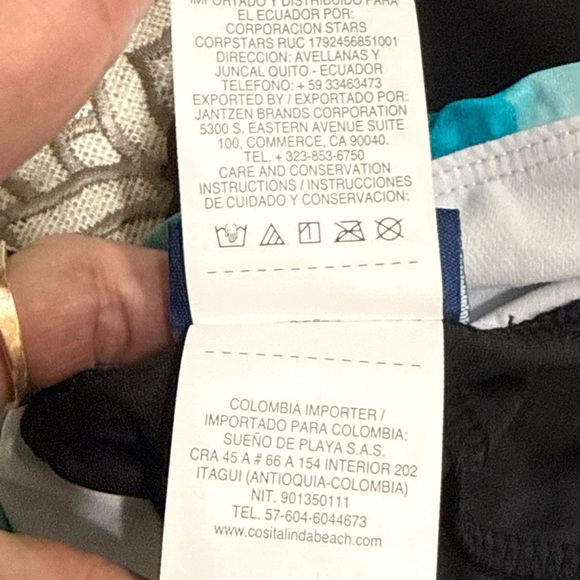 (L1) South Point Women's Plus Size Tie-Dye Two-Piece Swimsuit, Multi-Sizes Blue - Picture 6 of 11